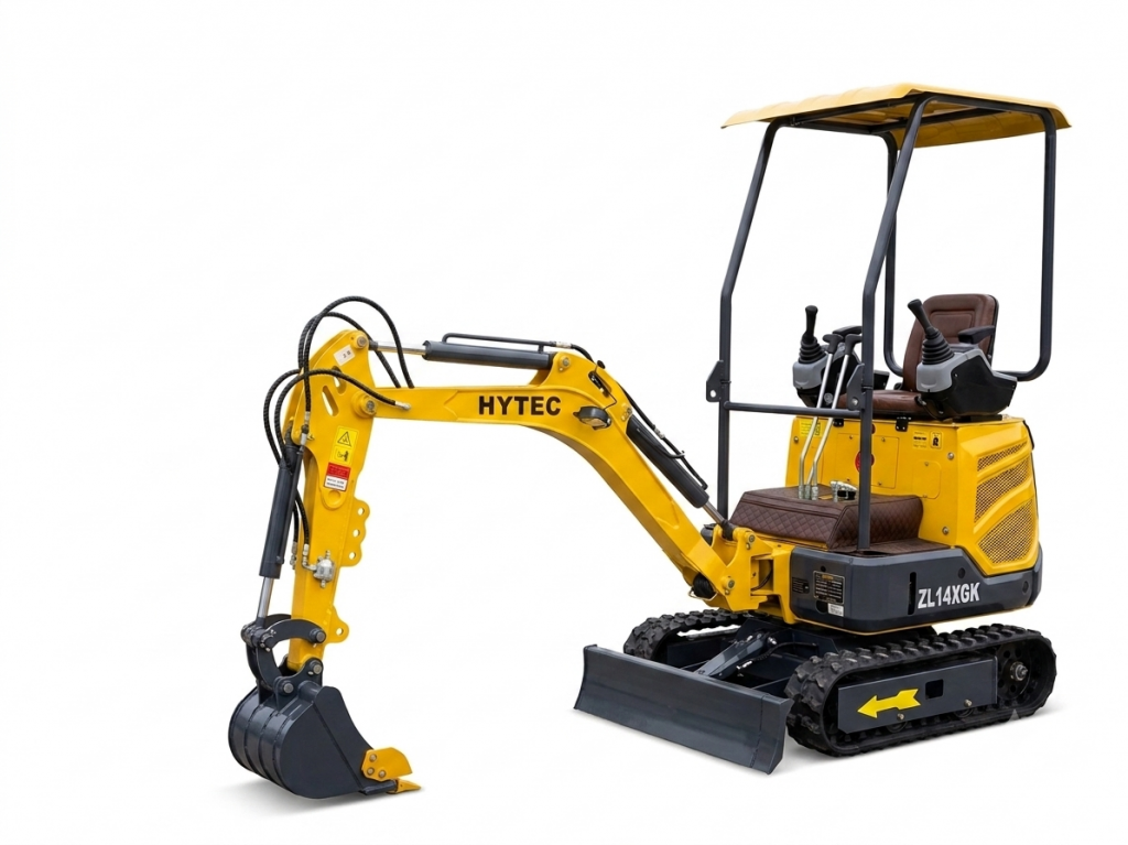 Hytec ZL14XGK Kubota motor, törhető gém, állítható nyomtáv, hidraulikus joystick